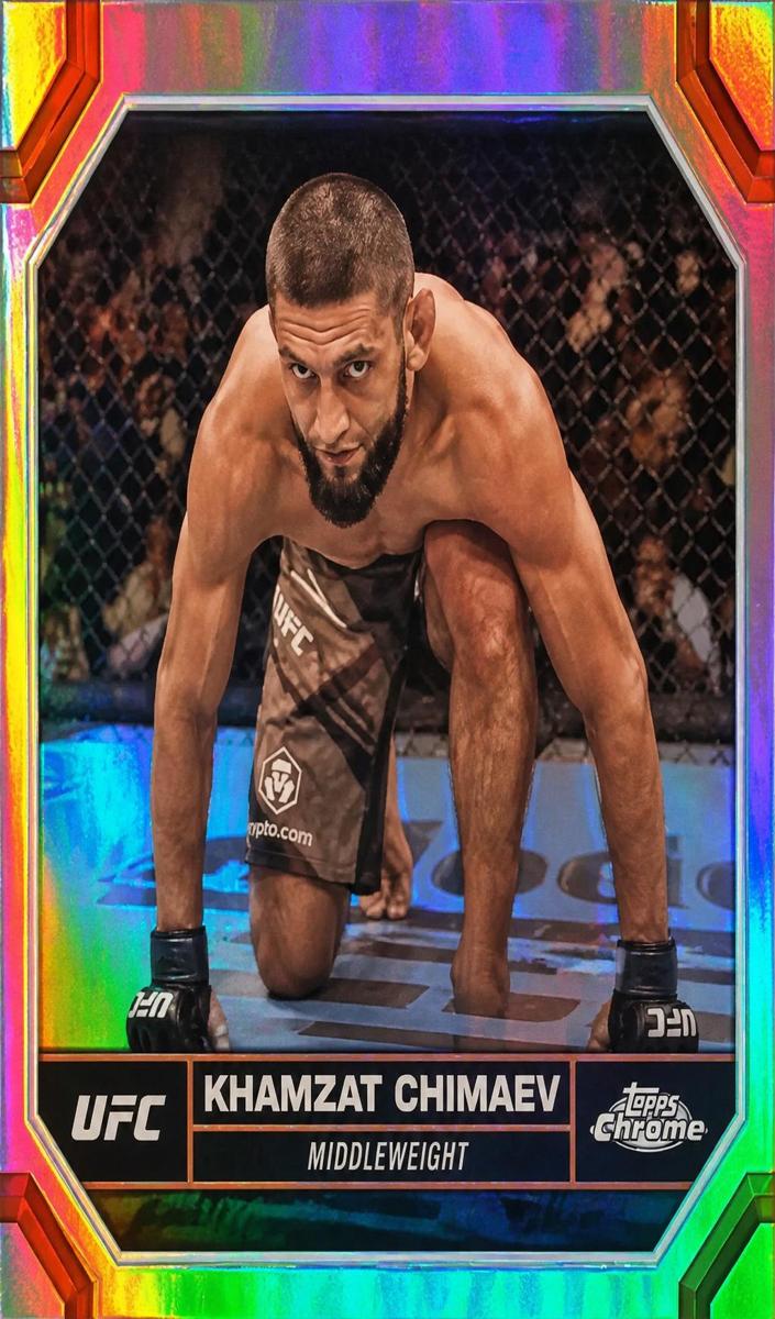 2024 Khamzat Chimaev [Negative Refractor] #114
