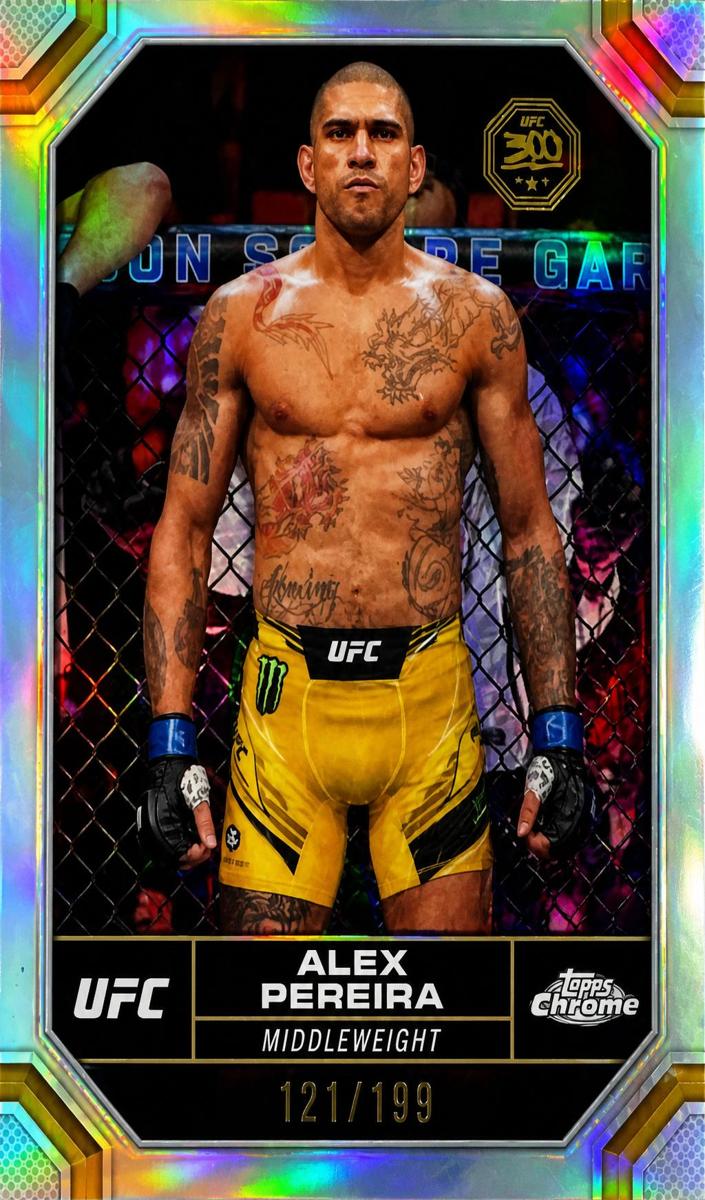 2024 Alex Pereira [Aqua Refractor] #4