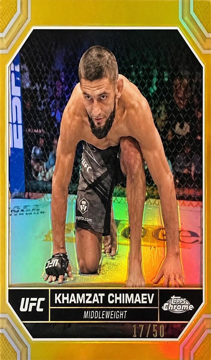 2024 Khamzat Chimaev [Gold Refractor] #114