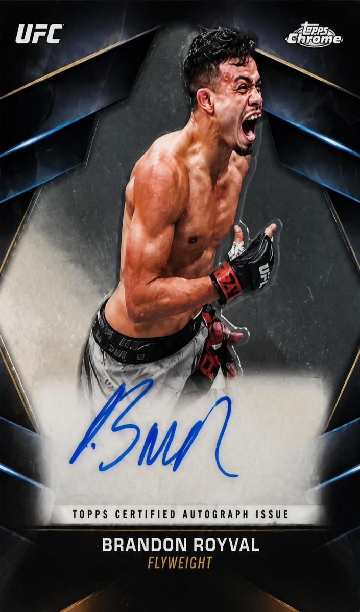 2024 Topps Chrome UFC Veteran Autograph Brandon Royval #CVA-BRO card