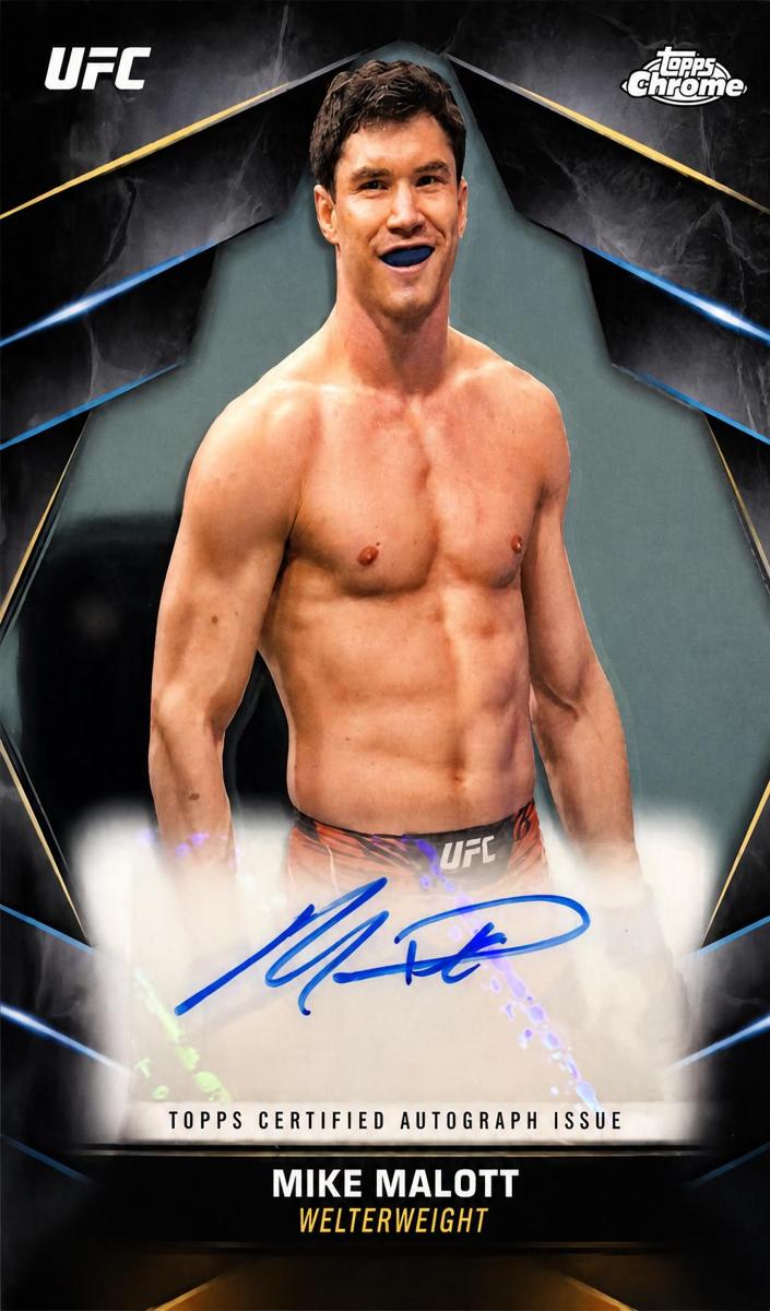 2024 Topps Chrome UFC Veteran Autograph Mike Malott #CVA-MMA card