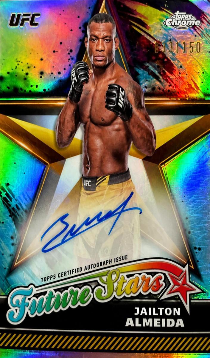2024 Topps Chrome UFC Future Stars Autograph Jailton Almeida #FSA-JAL card