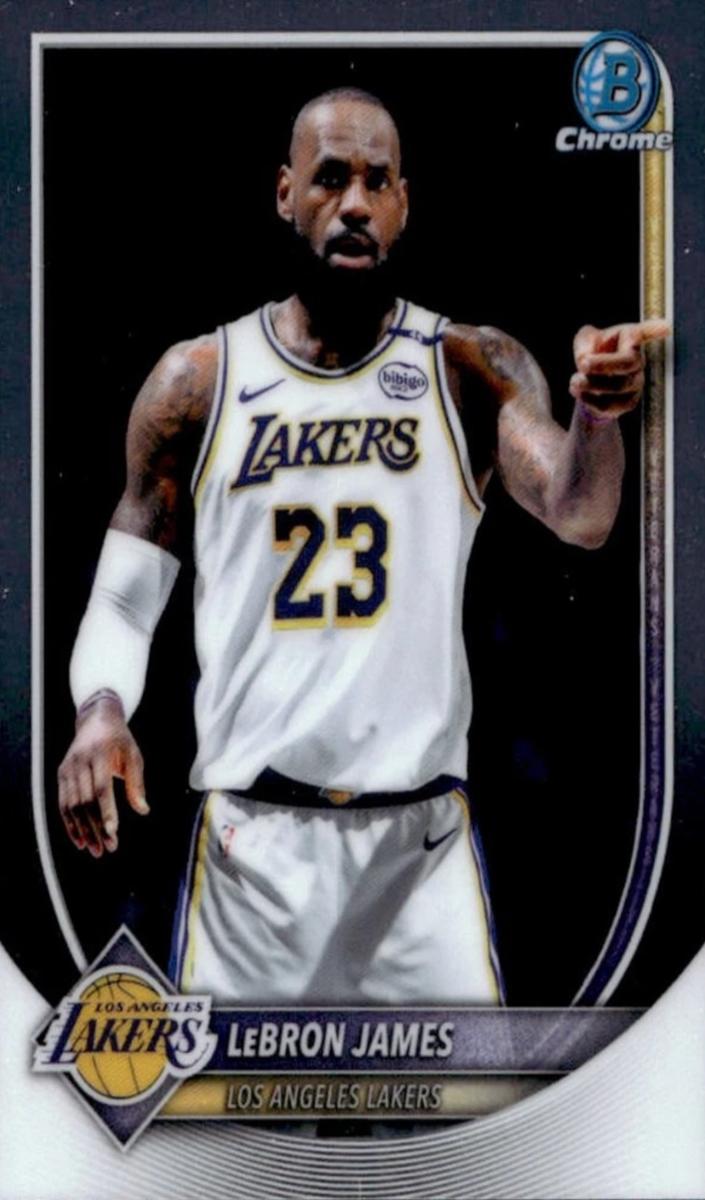 LeBron James 2025 Bowman Basketball card