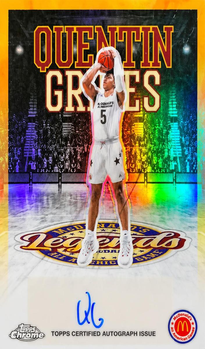 2025 Topps Chrome McDonald's All American Quentin Grimes #LA-QG card