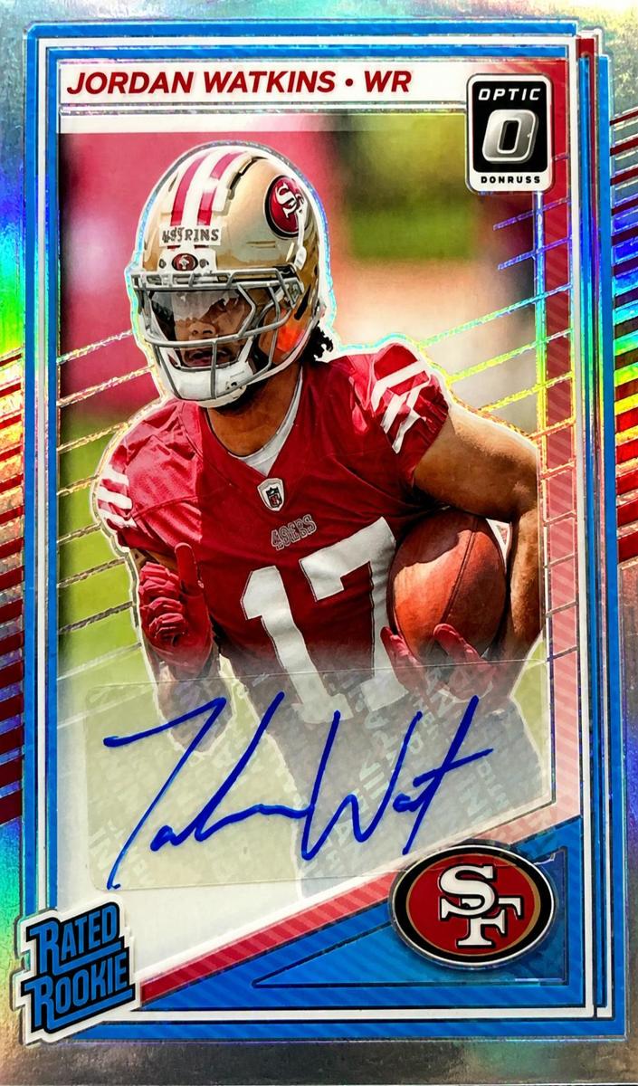 Jordan Watkins 2025 Donruss Optic Football card