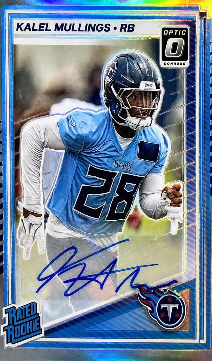 Kalel Mullings 2025 Donruss Optic Football card
