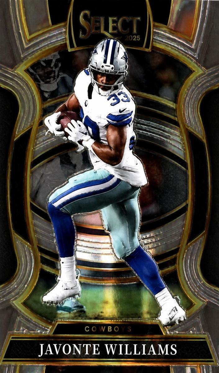 Javonte Williams 2025 Select Football card