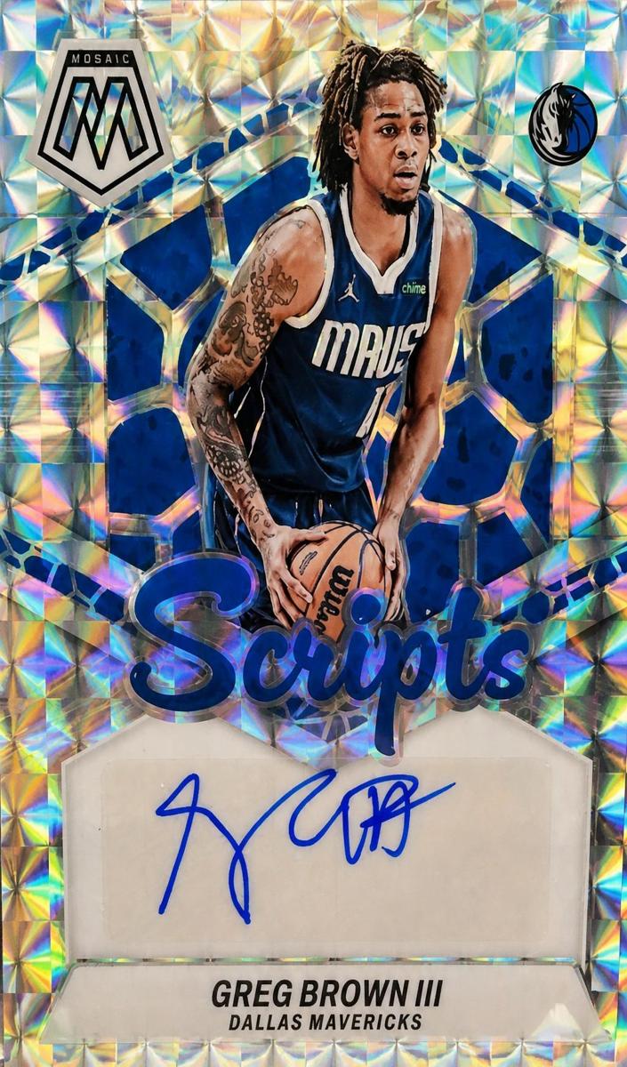 2023 Panini Mosaic Greg Brown III #MS-BRW card