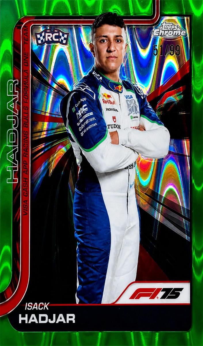 2025 Isack Hadjar [Green RayWave Refractor] #12