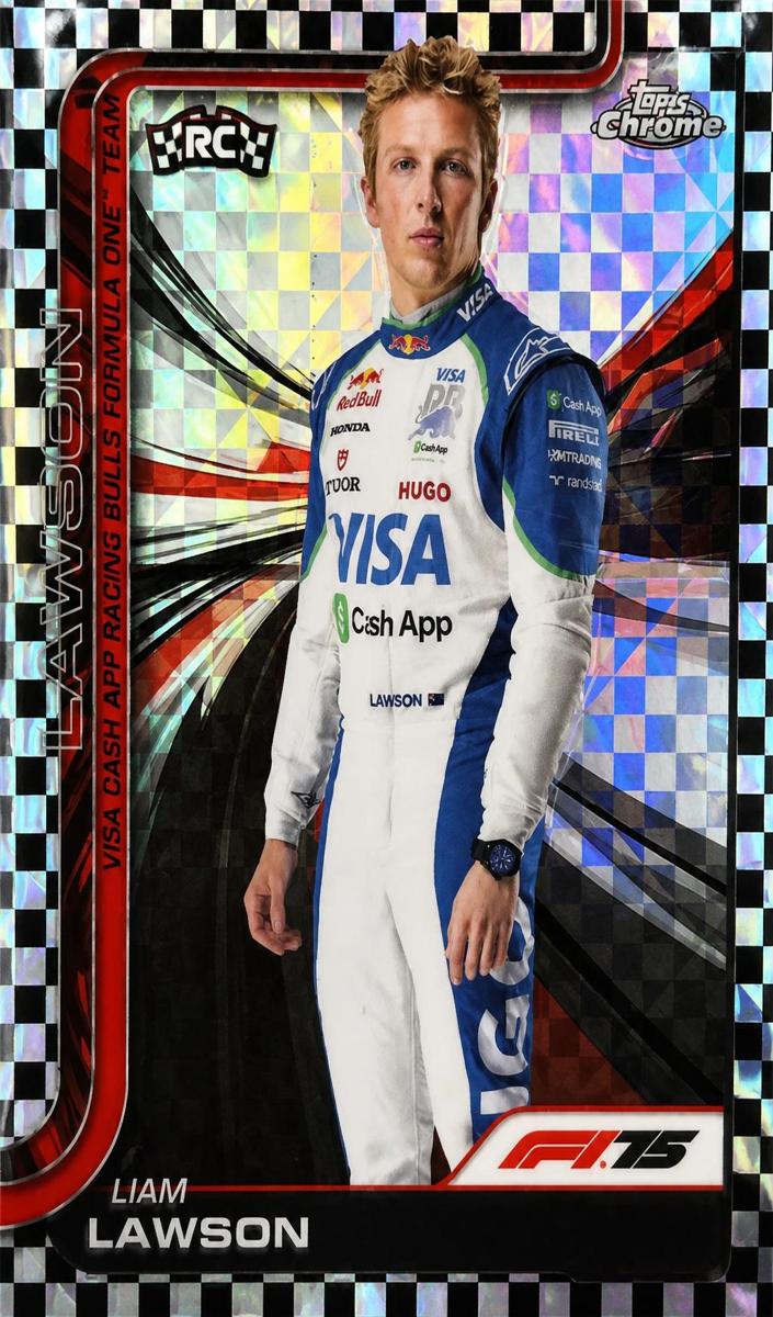 2025 Liam Lawson [Checker Flag Refractor] #11