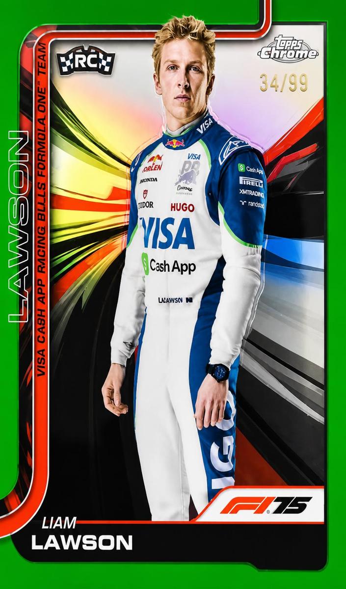 2025 Liam Lawson [Green Refractor] #11