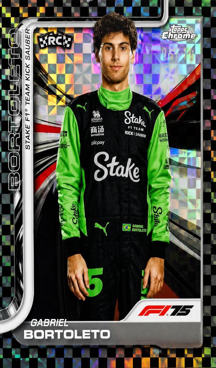 2025 Gabriel Bortoleto [Black Checker Flag Refractor] #20