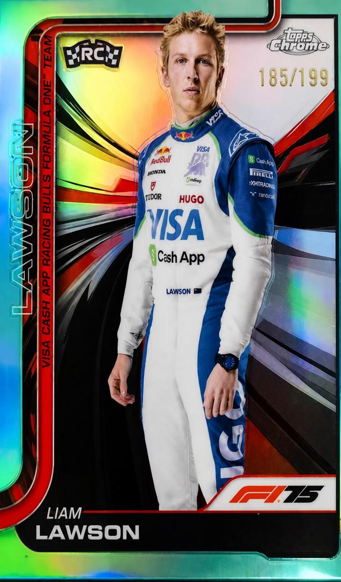 2025 Liam Lawson [Aqua Refractor] #11