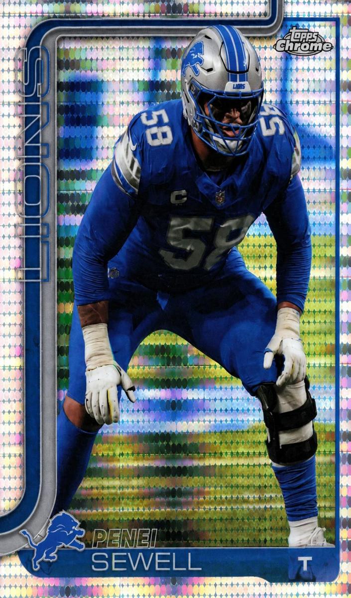 Penei Sewell 2025 Topps Chrome Football card