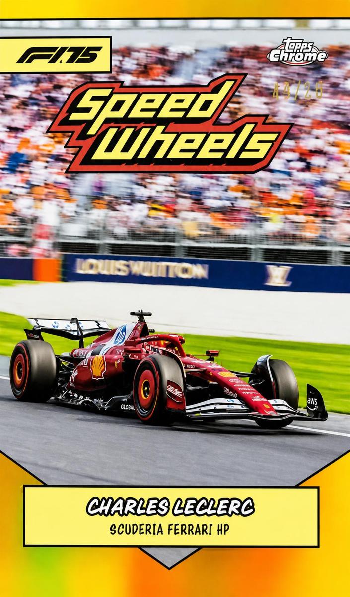 2025 Topps Chrome F1 Charles Leclerc [Gold Refractor] #75 card