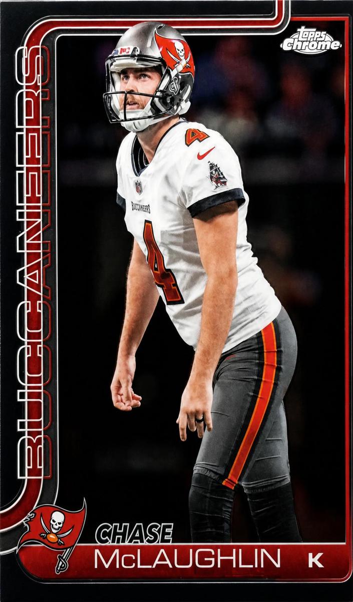 Chase McLaughlin 2025 Topps Chrome Football card