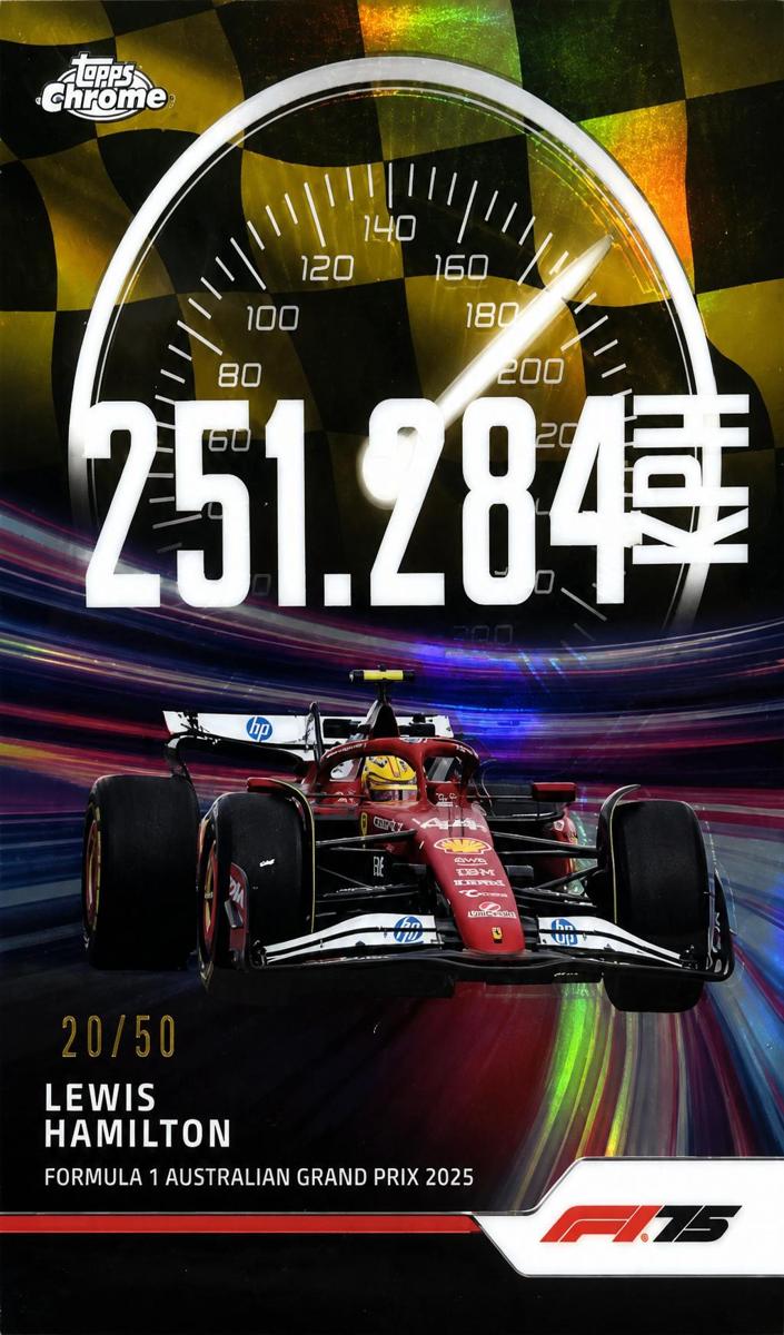 2025 Lewis Hamilton [Gold Refractor] #TS-2