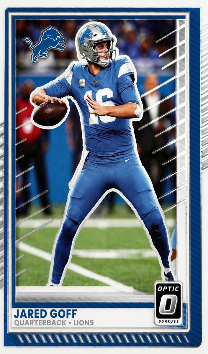 Jared Goff 2025 Donruss Optic Football card