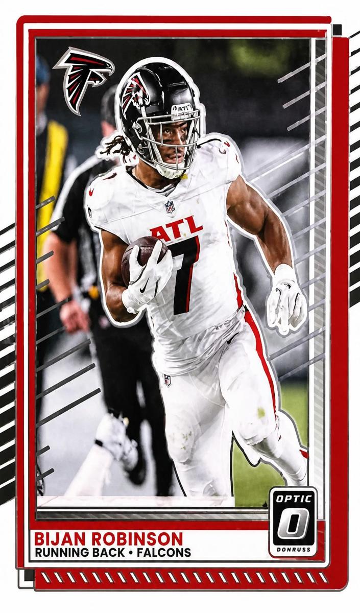 Bijan Robinson 2025 Donruss Optic Football card