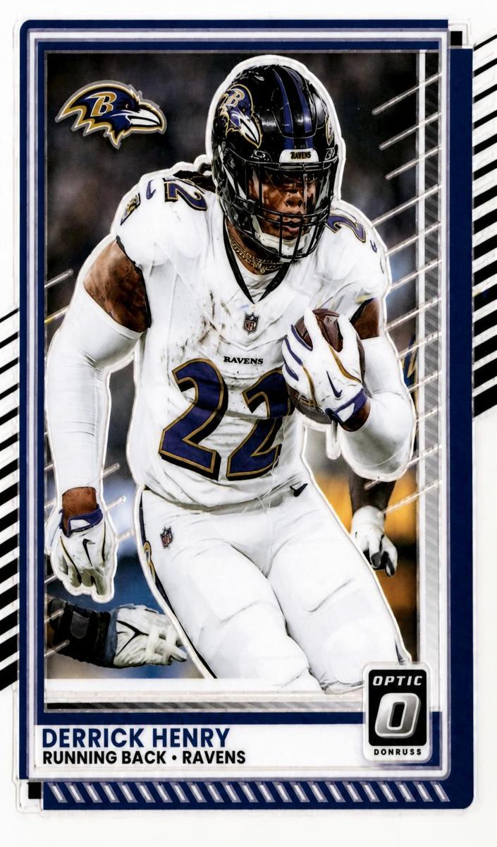 Derrick Henry 2025 Donruss Optic Football card