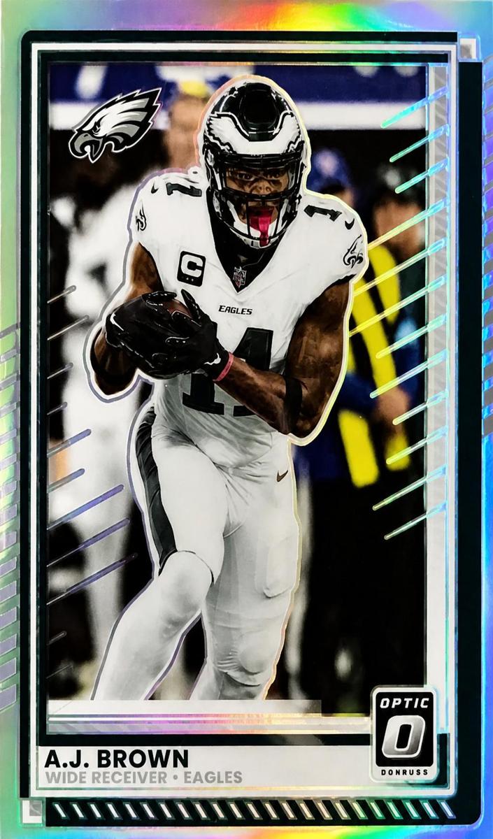 A.J. Brown 2025 Donruss Optic Football card