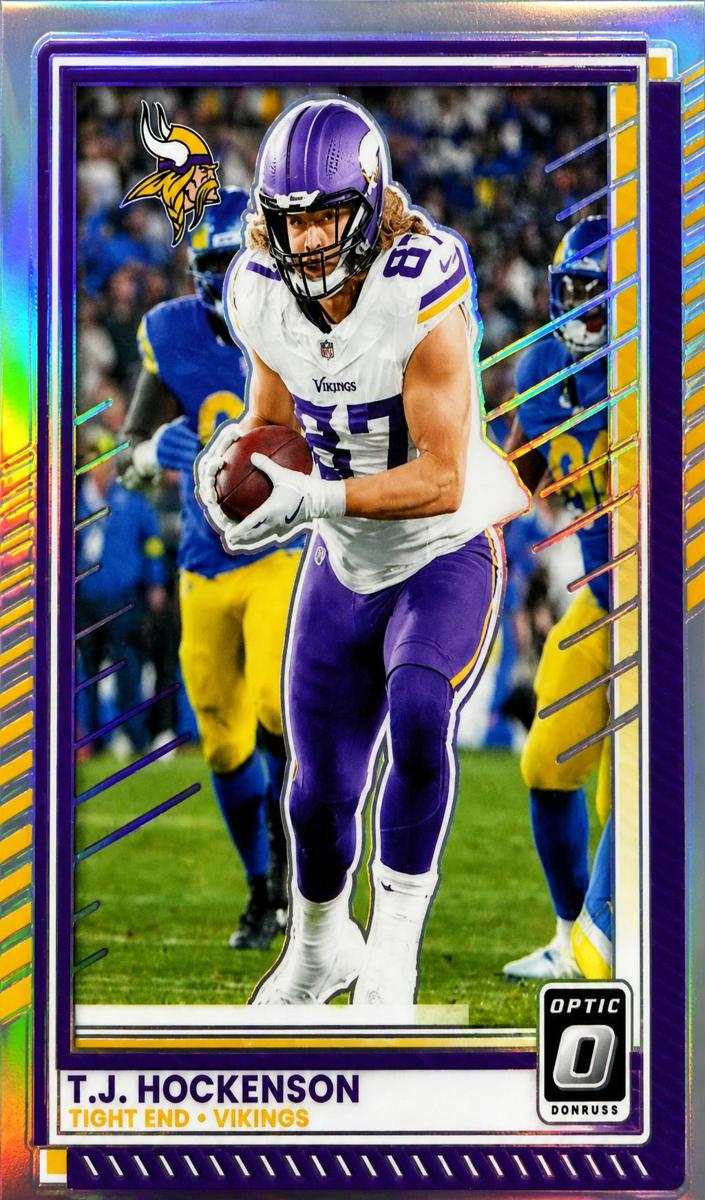 T.J. Hockenson 2025 Donruss Optic Football card