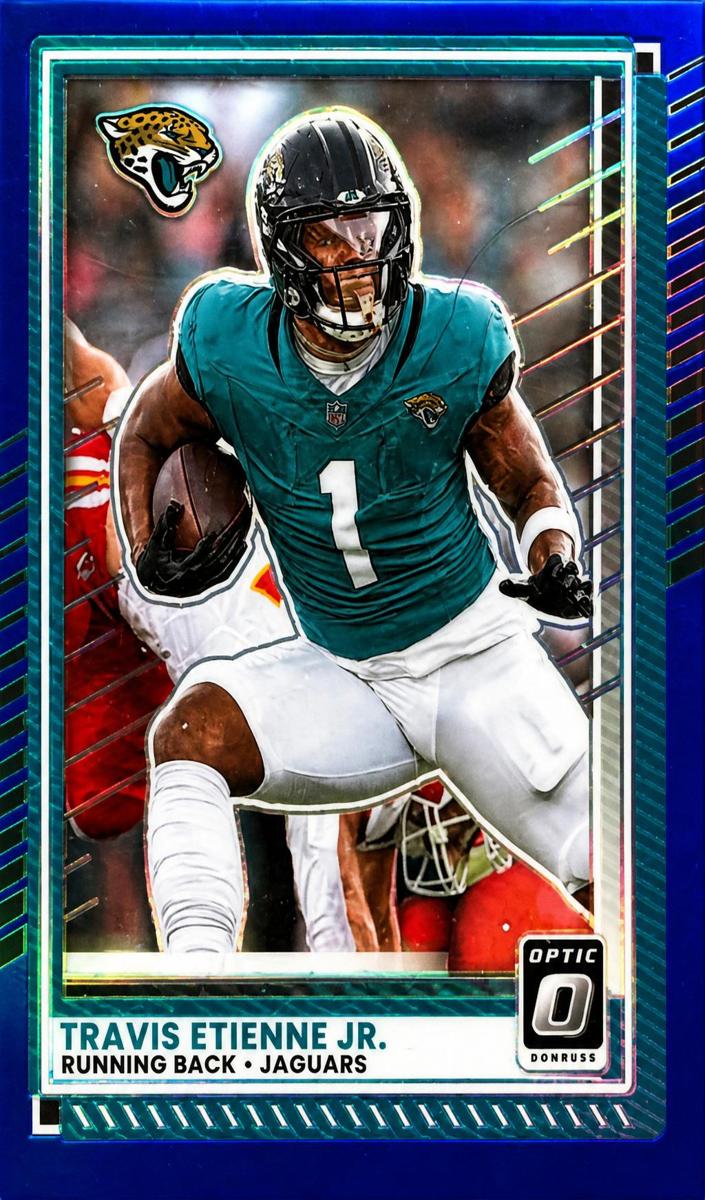 Travis Etienne Jr. 2025 Donruss Optic Football card