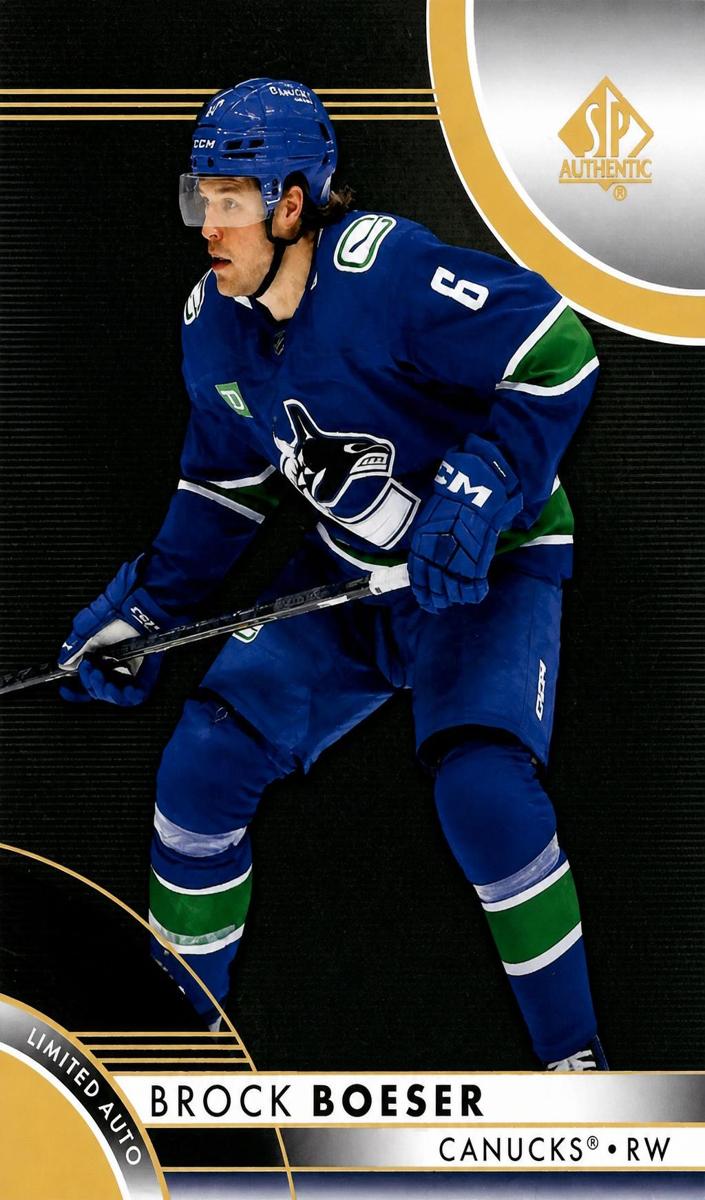 2023 SP Authentic Brock Boeser #38 card