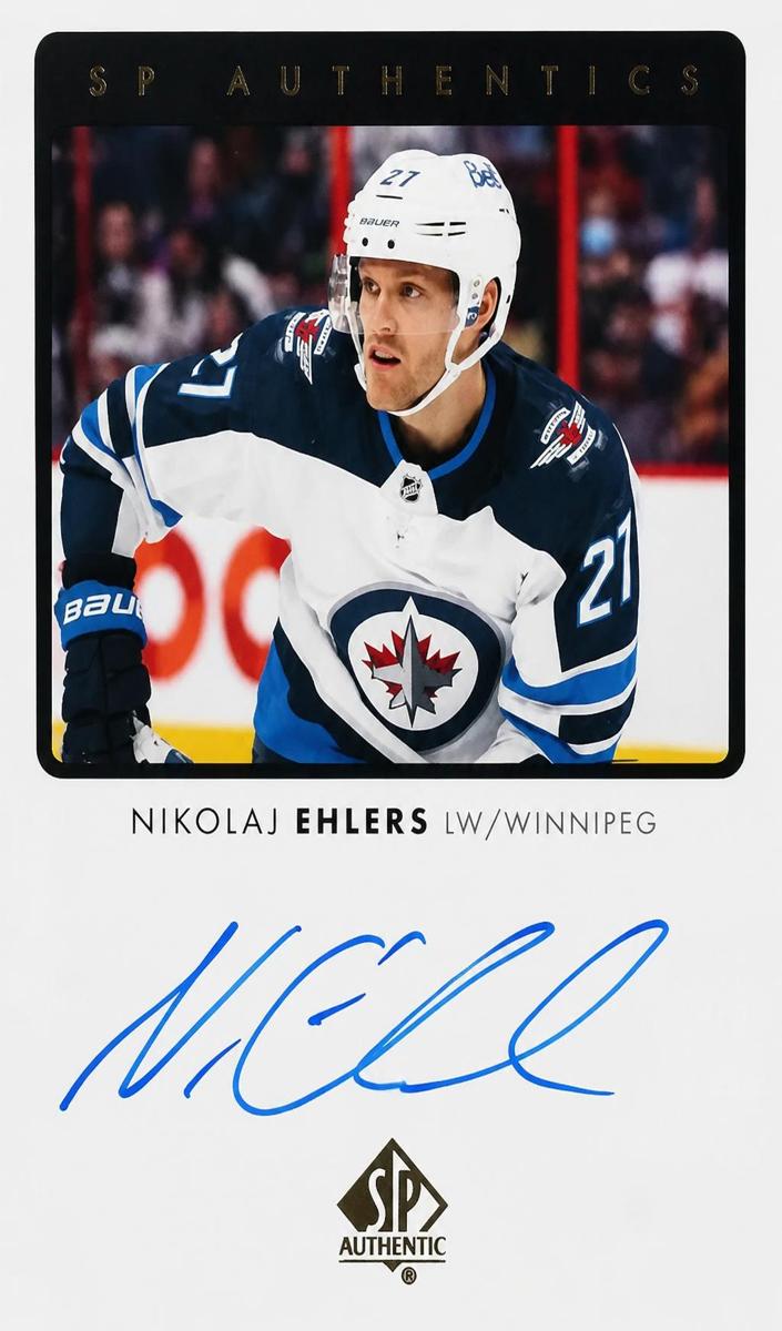 2022 SP Authentic Nikolaj Ehlers #UDA-NE card