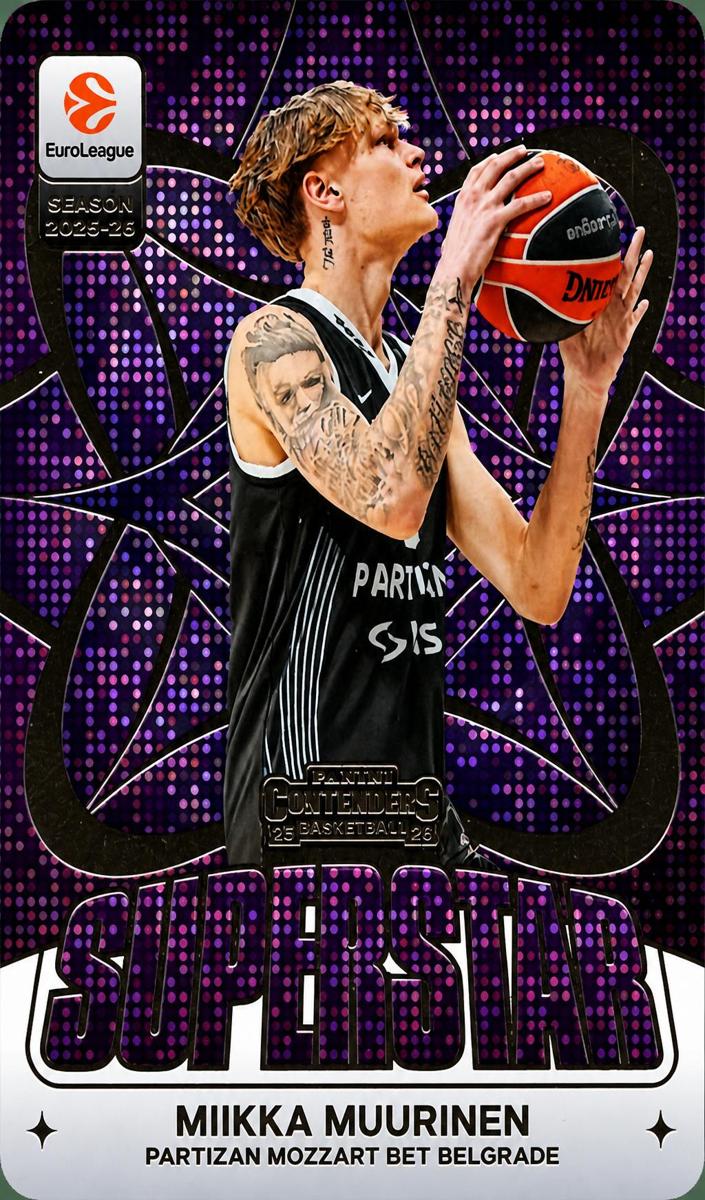 2025 Panini Contenders EuroLeague Miikka Muurinen #9 card