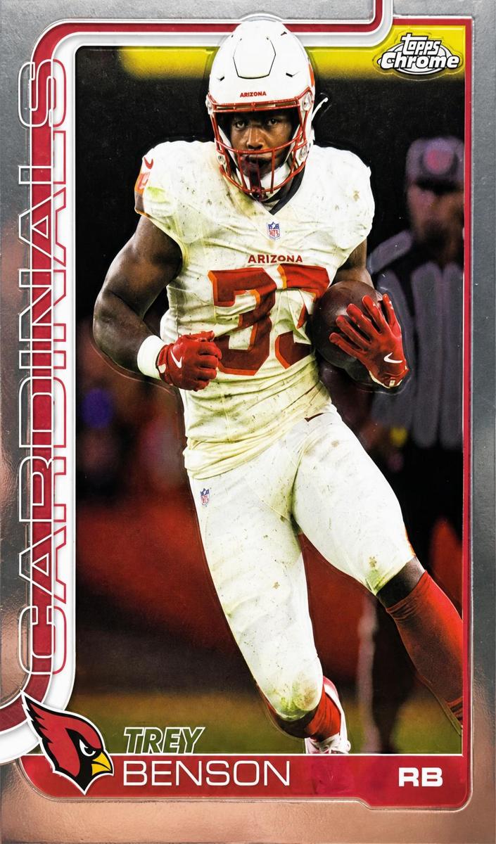 Trey Benson 2025 Topps Chrome Football card