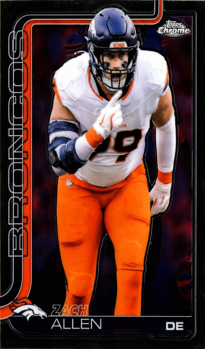 Zach Allen 2025 Topps Chrome Football card