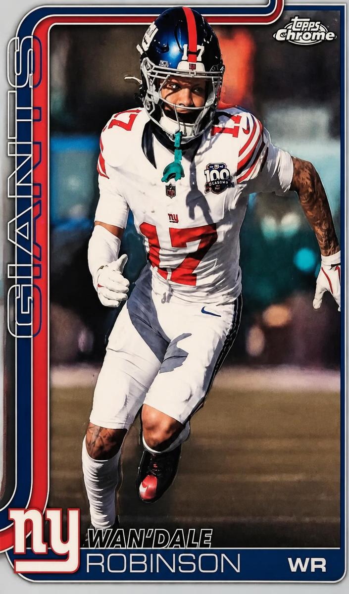 Wan'Dale Robinson 2025 Topps Chrome Football card