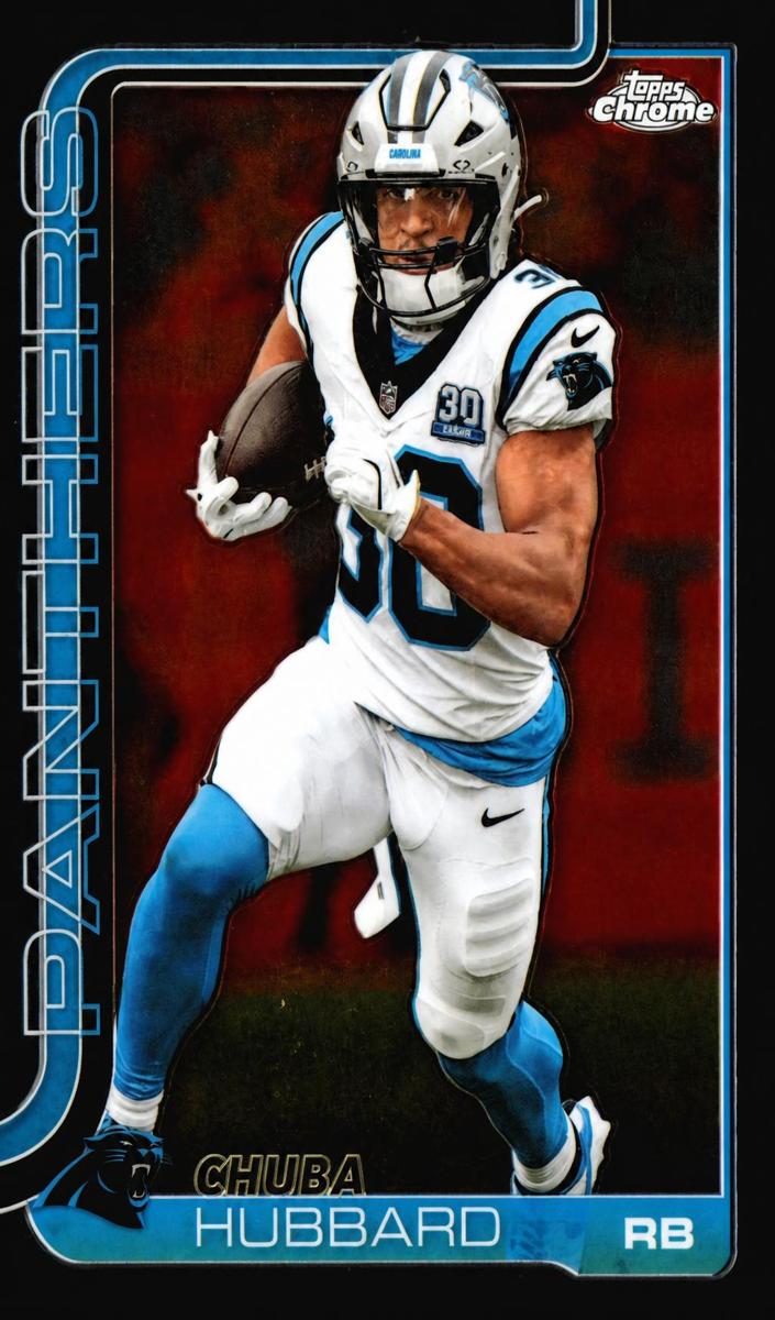 Chuba Hubbard 2025 Topps Chrome Football card