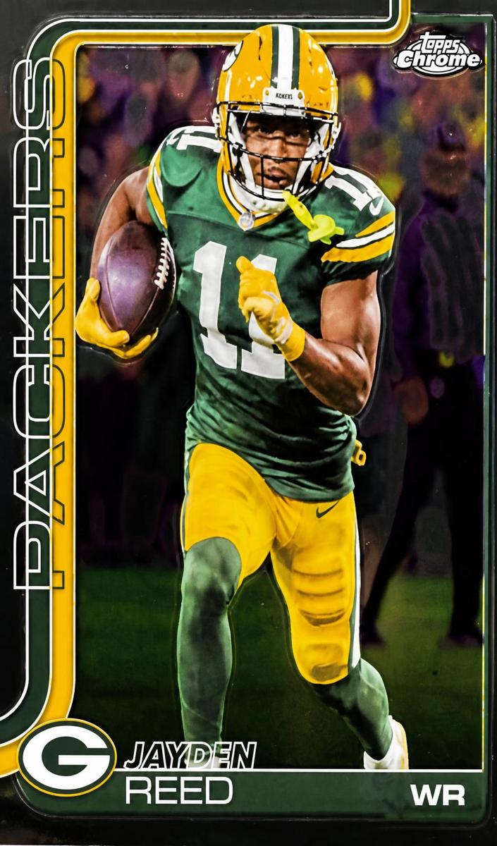 Jayden Reed 2025 Topps Chrome Football card