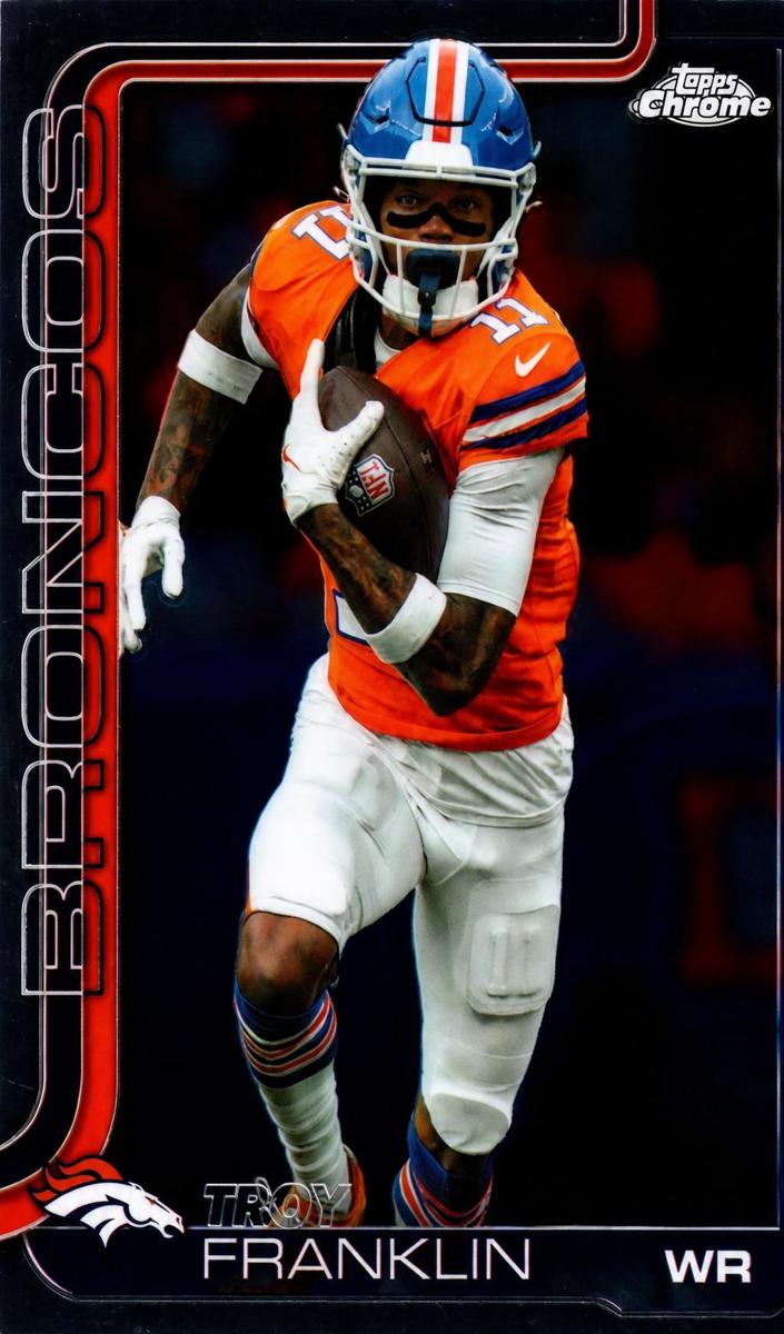 Troy Franklin 2025 Topps Chrome Football card