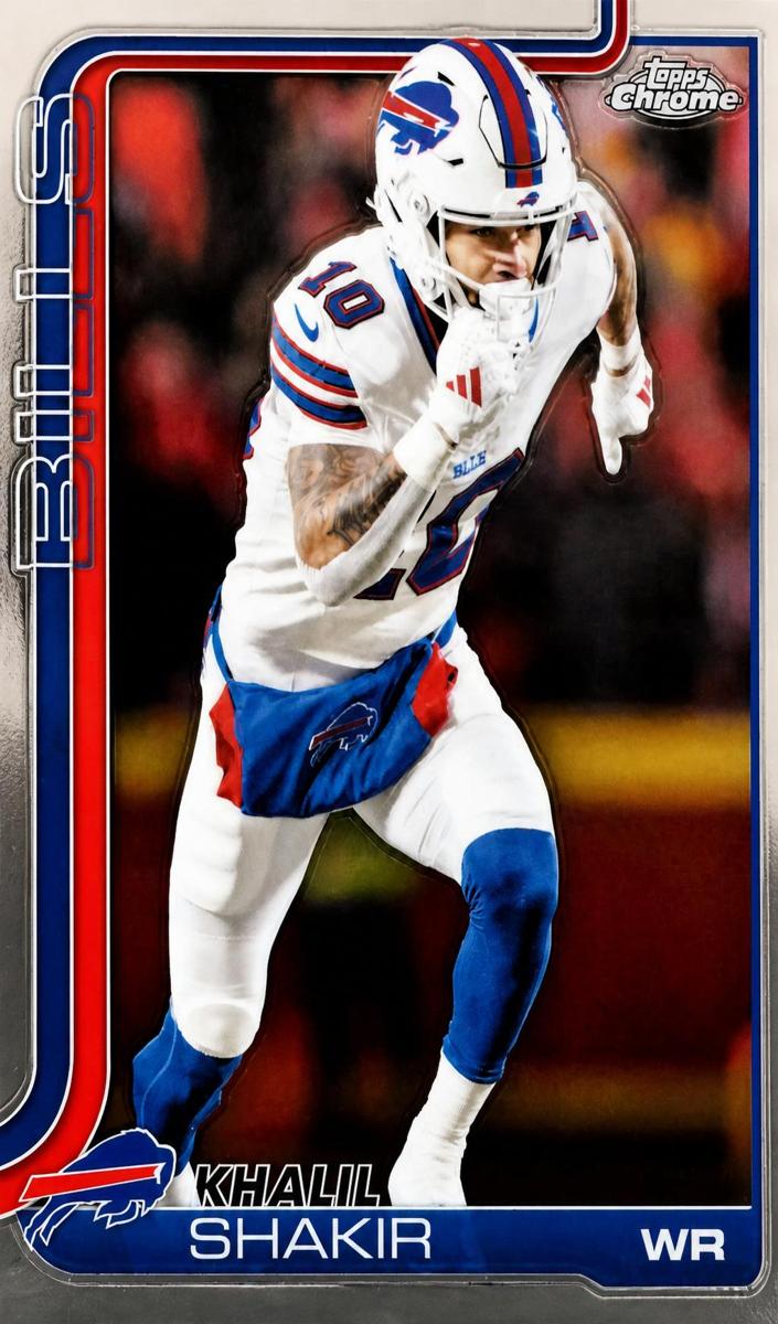 Khalil Shakir 2025 Topps Chrome Football card