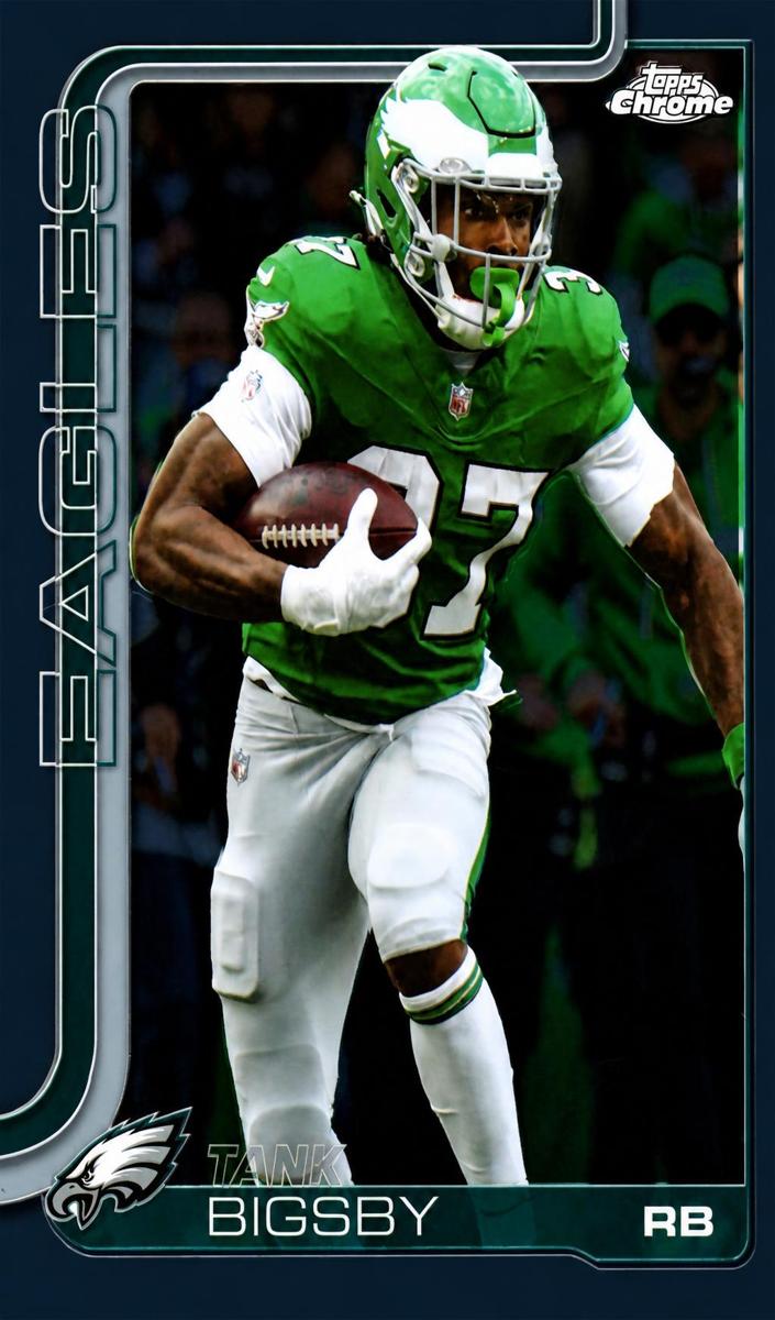 Tank Bigsby 2025 Topps Chrome Football card