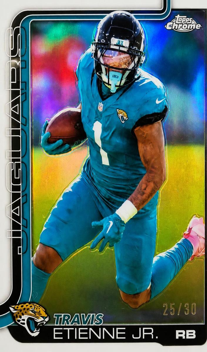 Travis Etienne Jr. 2025 Topps Chrome Football card