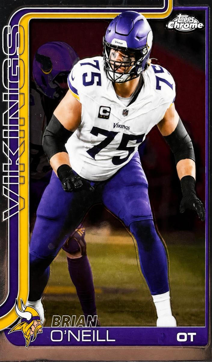Brian O'Neill 2025 Topps Chrome Football card