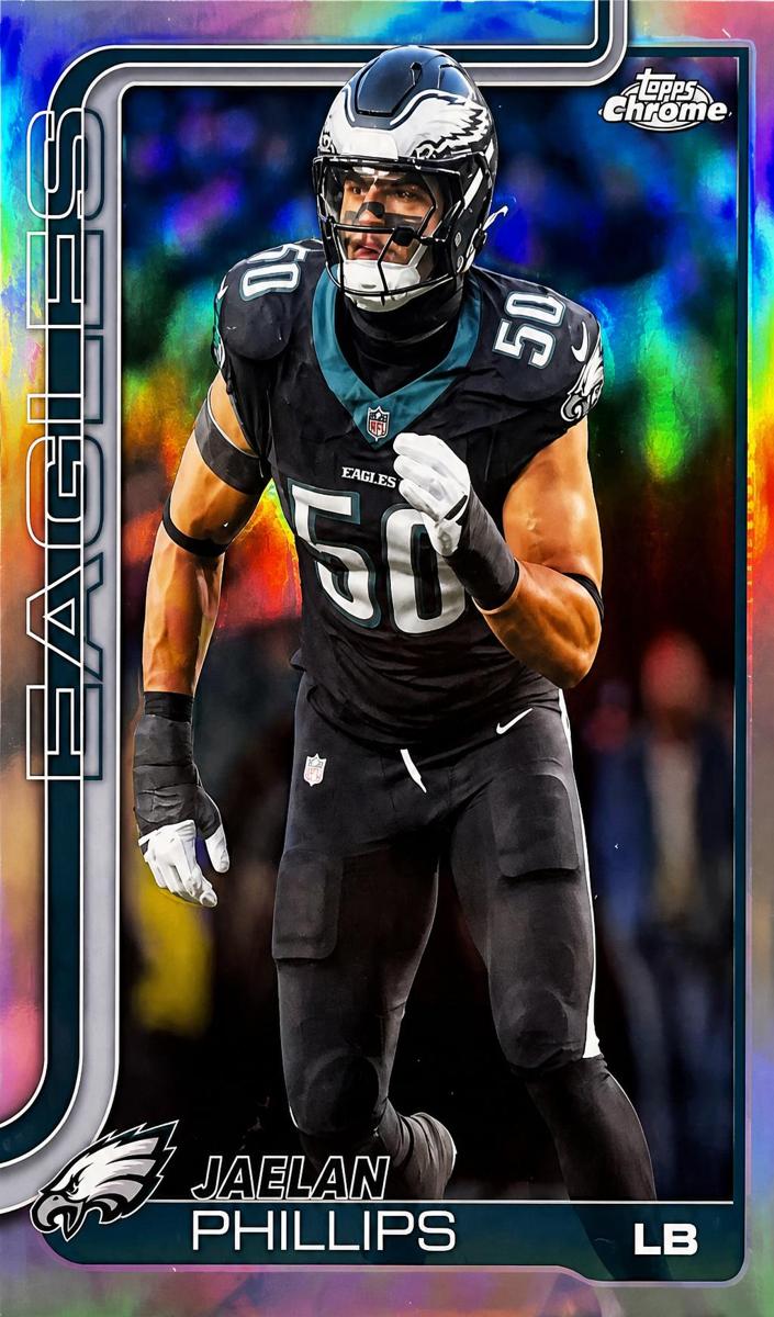 Jaelan Phillips 2025 Topps Chrome Football card