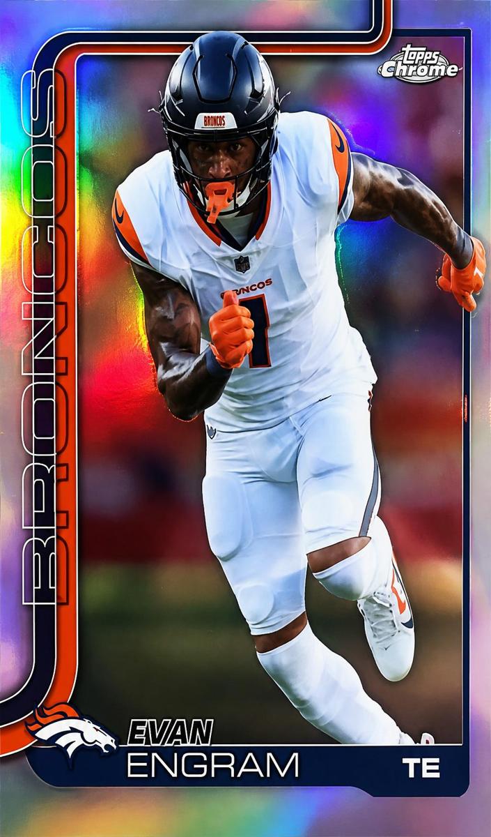 Evan Engram 2025 Topps Chrome Football card