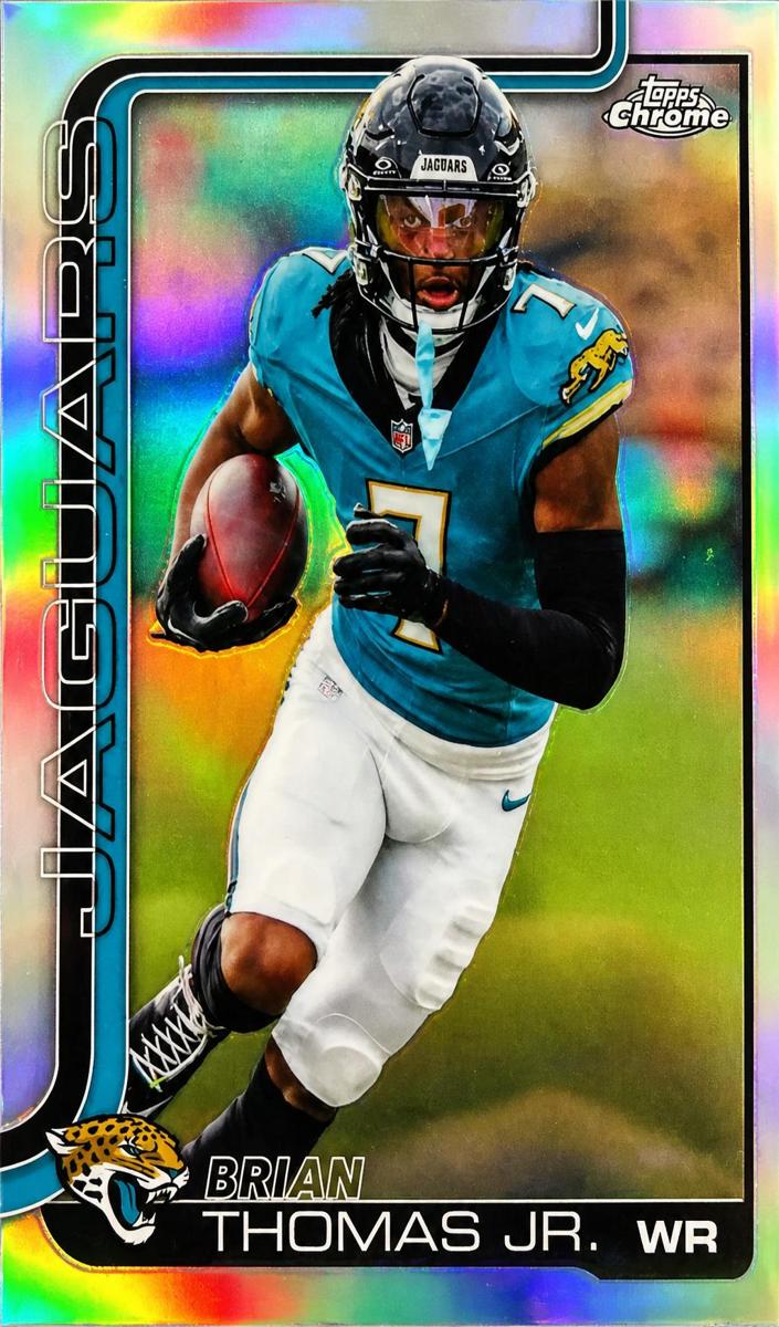 Brian Thomas Jr. 2025 Topps Chrome Football card