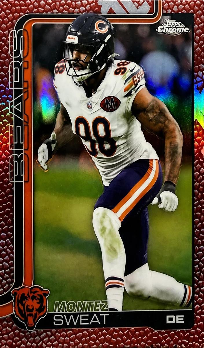 Montez Sweat 2025 Topps Chrome Football card