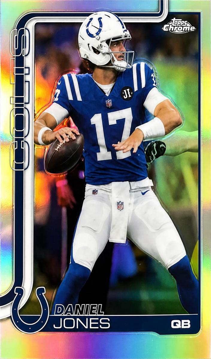Daniel Jones 2025 Topps Chrome Football card