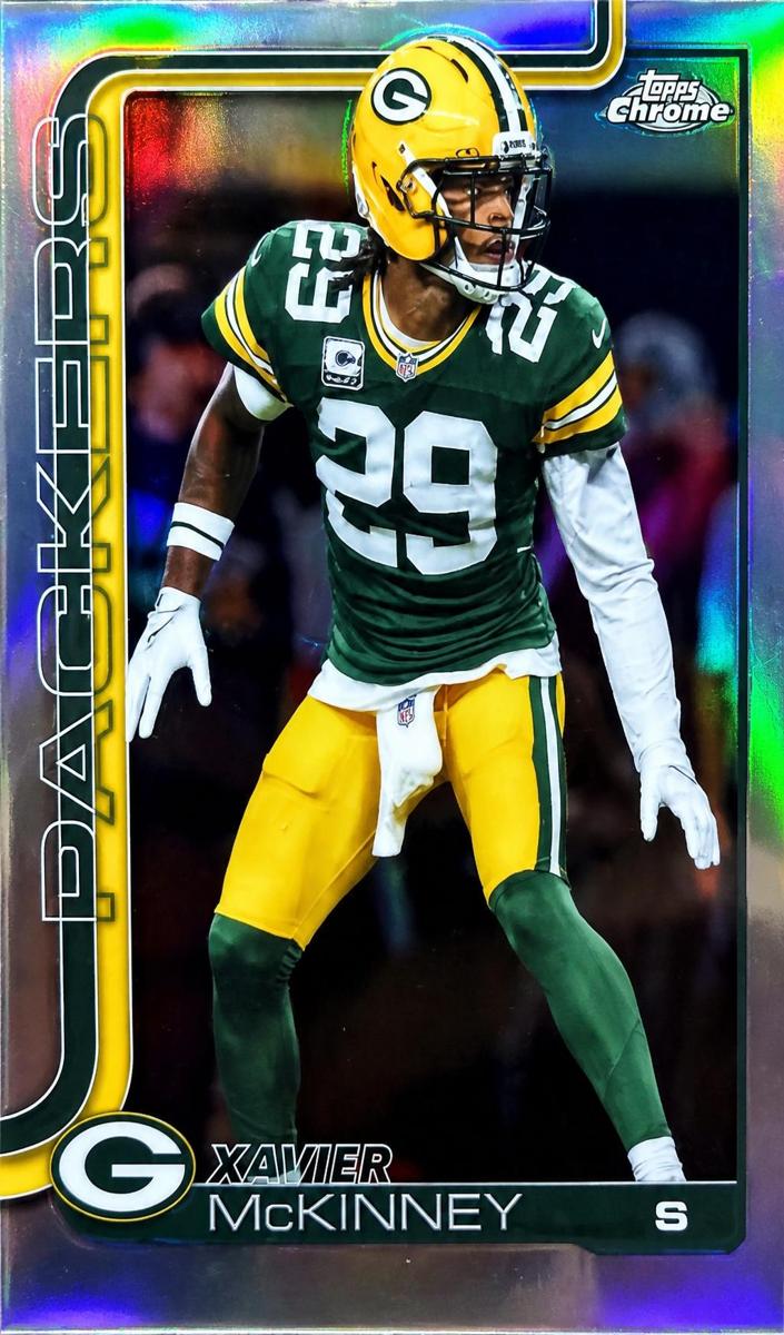 Xavier McKinney 2025 Topps Chrome Football card