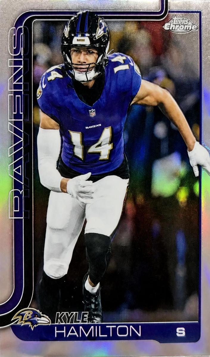 Kyle Hamilton 2025 Topps Chrome Football card