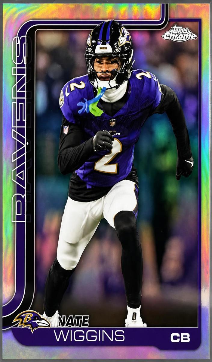 Nate Wiggins 2025 Topps Chrome Football card