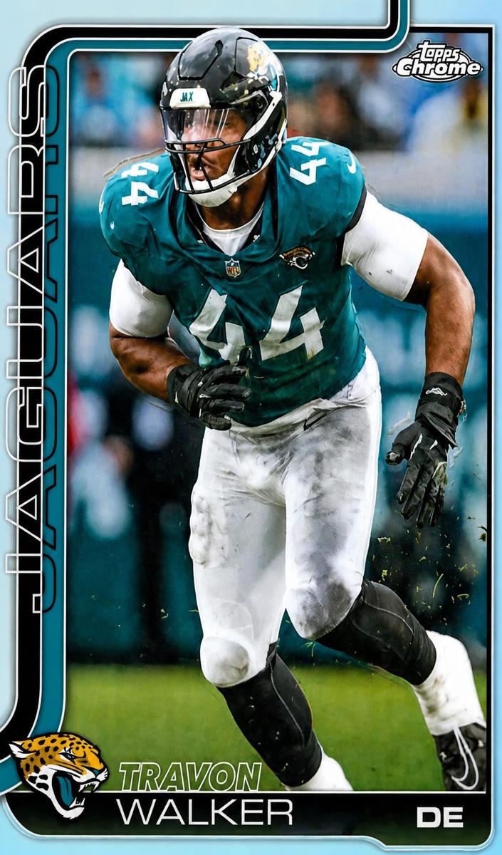 Travon Walker 2025 Topps Chrome Football card