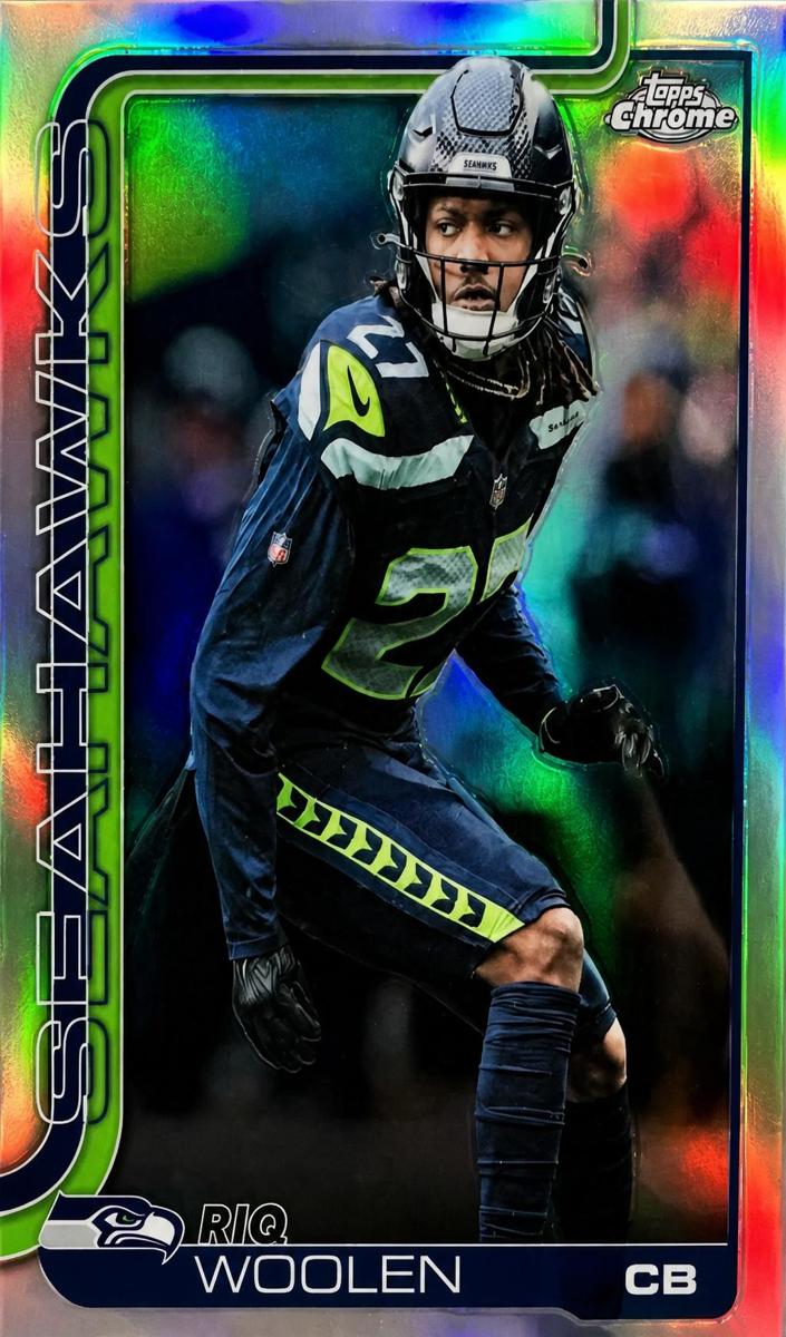 Riq Woolen 2025 Topps Chrome Football card